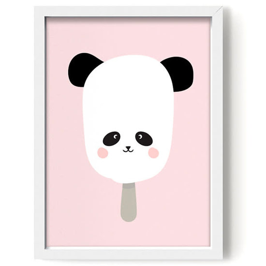 Eef Lillemor Poster - Panda Pop roze - Eef Lillemor