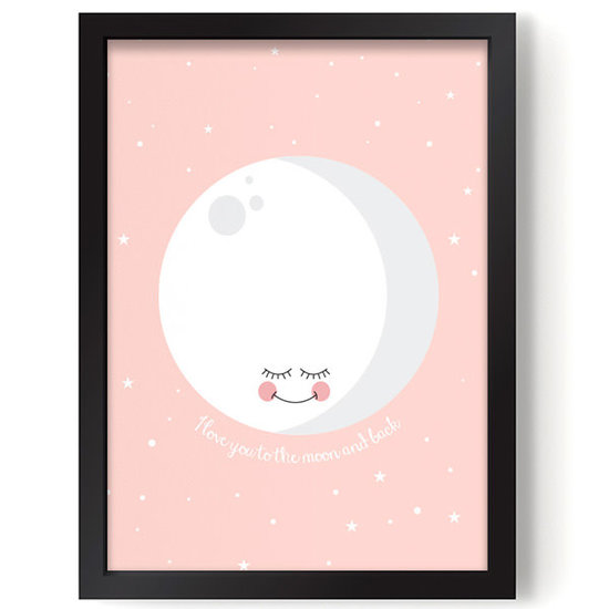Eef Lillemor Poster - Moon roze - Eef Lillemor