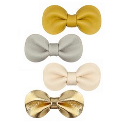 Haarnadeln - Gracie bow clips yellow - Mimi and Lula - 4er Set