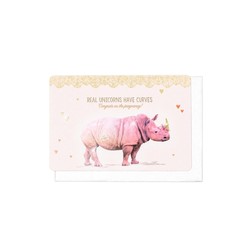 Card Real unicorns have curves - Congrats on the pregnancy - Enfant Terrible
