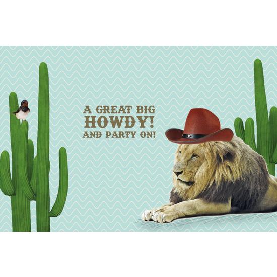 Enfant Terrible Card A great big howdy and party on - Enfant Terrible