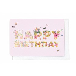 Birthday card - Happy Birthday Flowers - Enfant Terrible