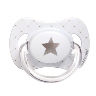 Suavinex Schnüller Anatomisch Silikon 6-18M White Silver Star