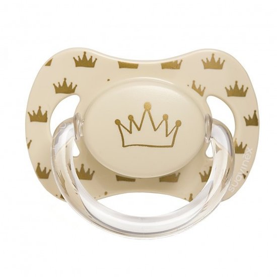 Suavinex Sucette Anatomique Silicone Suavinex 0-6 mois Crowns Gold