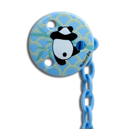 Suavinex Suavinex speenketting Rond Blue Panda