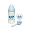 Suavinex Suavinex ROSE & BLEU Geschenkset Silicicone Anatomisch  0-6M Toys Bleu