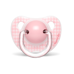 Suavinex ROSE & BLUE pacifier Anatomical sil 0-6M Toys Pink