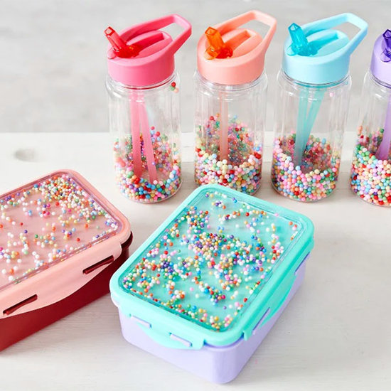 Petit Monkey Drinkfles macaron popsicles peony pink - Petit Monkey