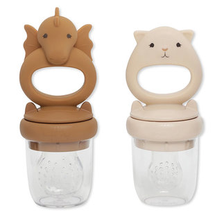 Konges Slojd fruit feeding pacifier Caramel/Sunkiss