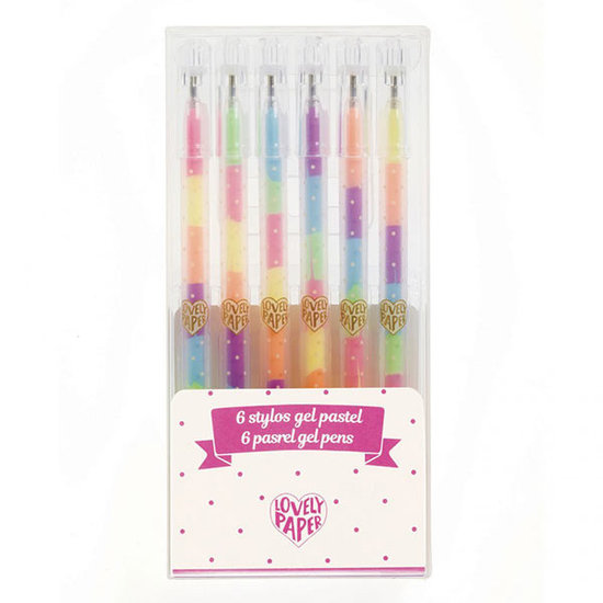 Djeco Djeco pastel gelpennen set van 6