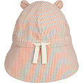 Liewood Liewood Gorm chapeau bébé réversible Seersucker Stripe Tuscany rose / Sandy