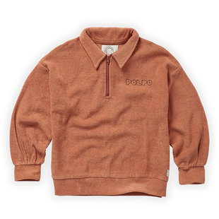 Sproet & Sprout sweatshirt mock zip polo