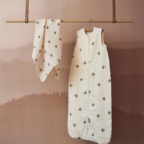 Jollein Jollein muslin cloth 115cm Rosehip 2pack