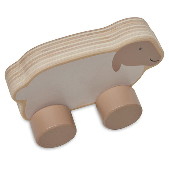 Jollein Jollein wooden toy car Farm - Lamb