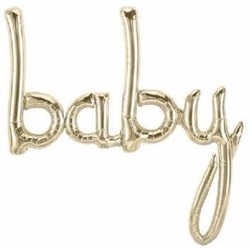 Balloon garland BABY gold 77x86cm Northstar