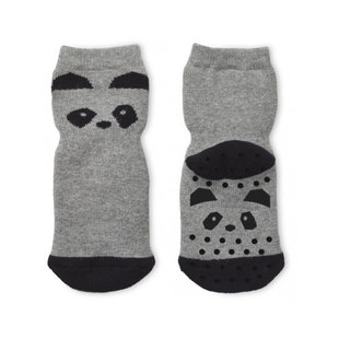 Liewood Nellie non-slip socks Panda Grey Melange