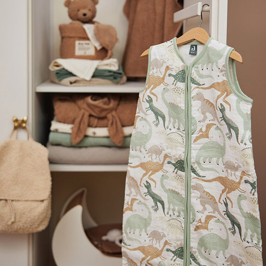 Jollein Jollein muslin summer sleeping bag 90cm Dino