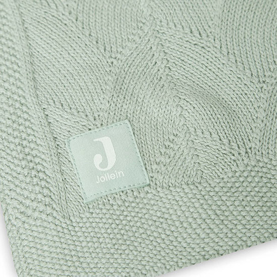 Jollein Couverture lit bébé 100x150 Shell Knit Sea Foam Jollein