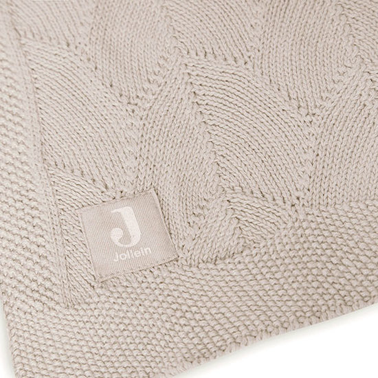 Jollein Couverture lit bébé 100x150 Shell Knit Nougat Jollein