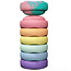 Stapelstein Stapelstein Special Rainbow Pastel 6 + 1 FREE Bloom stacking stone