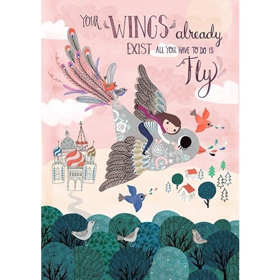 Petit Monkey Post card Wings by Rebecca Jones - Petit Monkey