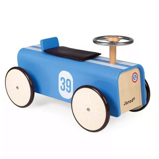 Janod speelgoed Janod loopauto blauw