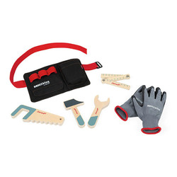 Janod tool belt and gloves