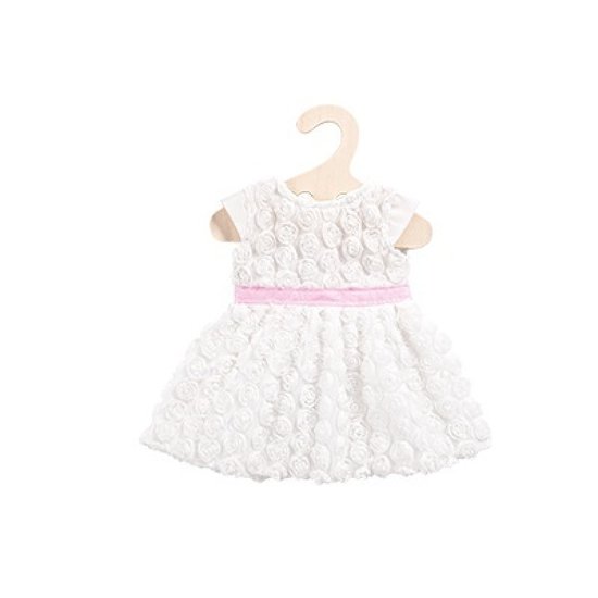 Minikane Doll dress with roses white/pink Heless