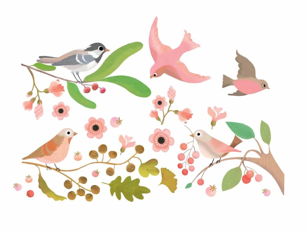 Raamstickers vogels Little Thingz