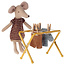 Maileg Maileg drying rack with pegs Ocher