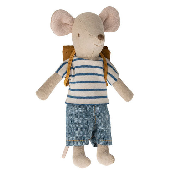 Maileg Maileg Tricycle mouse big brother with bag