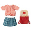 Maileg Maileg muis kleding set en tas Red grote zus