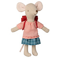 Maileg Maileg große Schwester Tricycle Maus mit Tasche Red