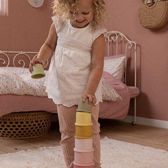 Little Dutch Little Dutch stapelbekers Pink