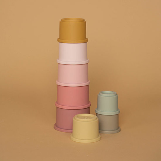 Little Dutch Little Dutch stacking cups Pink