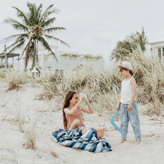 Play and Go Play and Go play mat - bag Outdoor Blue/Green Stripes