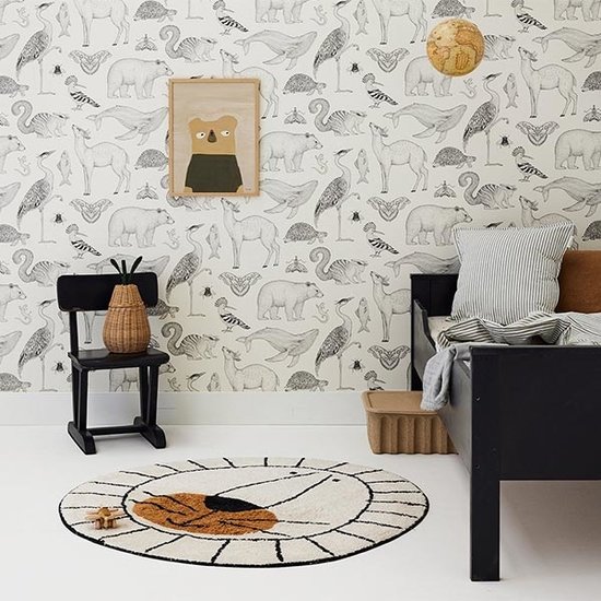 Tapis Petit Tapijt Lion Natural 100 x 100 cm - Tapis Petit