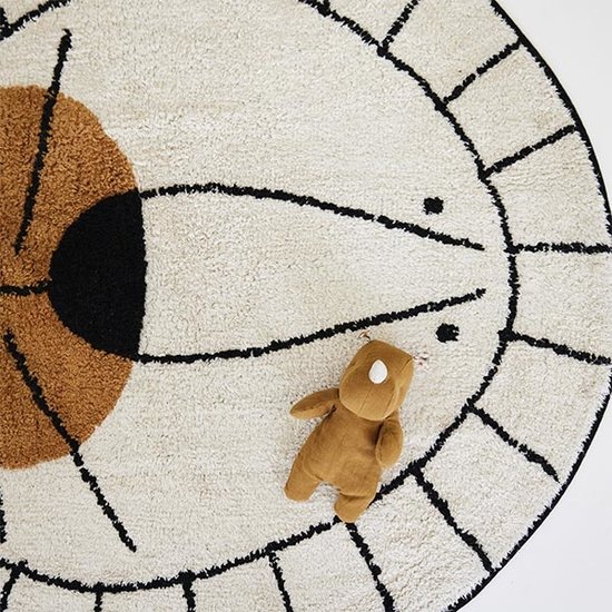 Tapis Petit Tapijt Lion Natural 100 x 100 cm - Tapis Petit