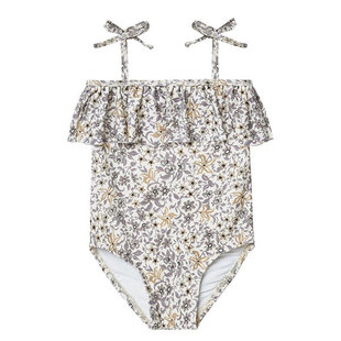 Maillot de Bain Ruffle Blue Floral Rylee and Cru