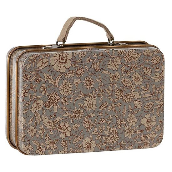 Maileg Maileg metal suitcase Blossom Grey