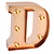 Legami Nightlight Marquee letter D - Legami