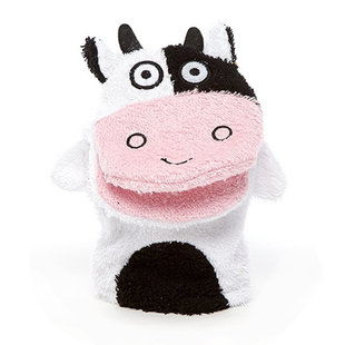 Isabelle Laurier washcloth cow