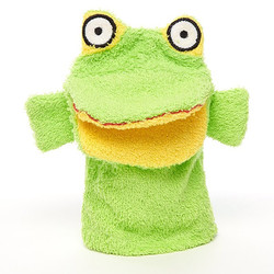 Isabelle Laurier washcloth frog