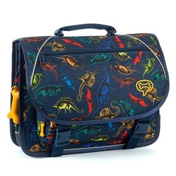 Stones and Bones school bag Lily Dino Fossils Indigo