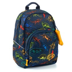 Stones and Bones backpack Laurel Dino Fossils Indigo