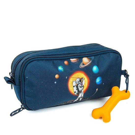 Stones and Bones Stones and Bones pencil case Rowan Planet Bogey Indigo