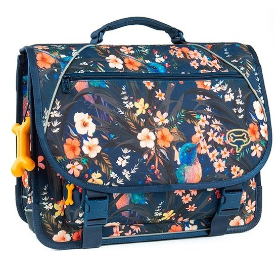 Stones and Bones Stones and Bones school bag CEDAR Blossoms Indigo