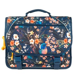 Stones and Bones school bag CEDAR Blossoms Indigo