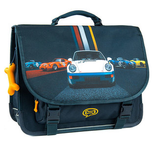 Stones and Bones school bag Lily PL Car Collection Navy