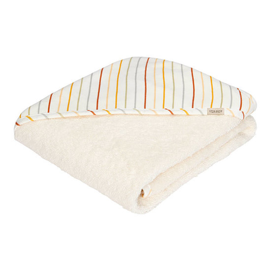 Little Dutch Little Dutch hooded towel Vintage Sunny Stripes - 100x100 cm